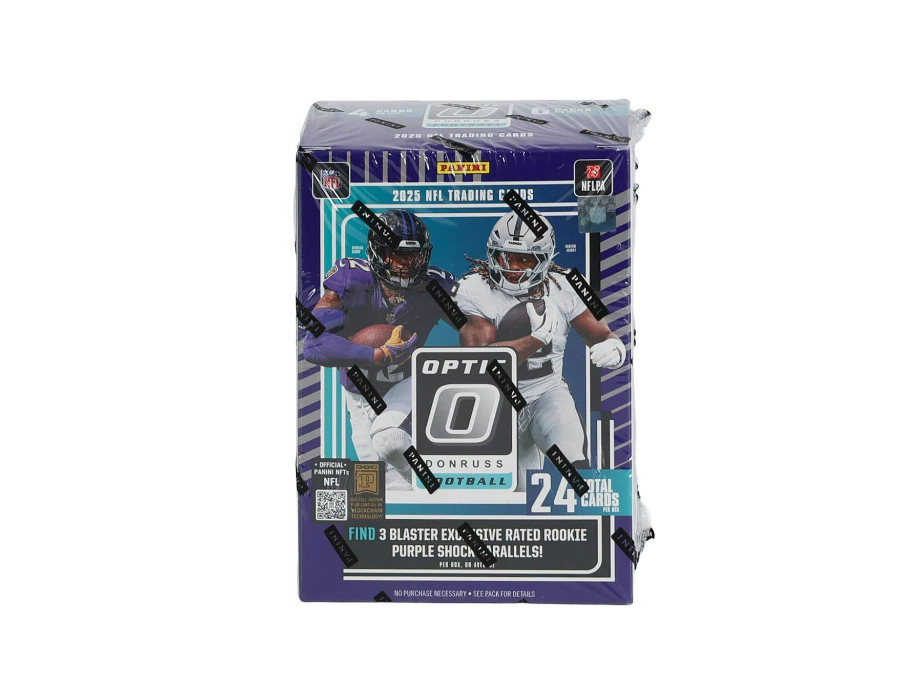 2025 Panini Donruss Optic Football 6 - Pack Blaster Box (Purple Shock Parallels!) | Columbia Sports Cards - Columbia Hobby - Sports Card Boxes - Toploaders - Card Savers