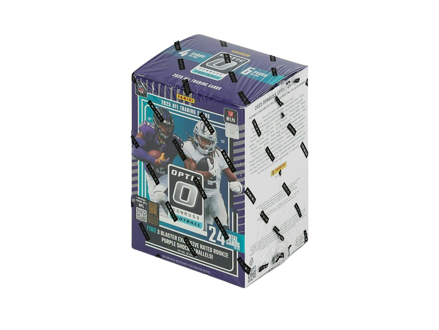 2025 Panini Donruss Optic Football 6 - Pack Blaster Box (Purple Shock Parallels!) | Columbia Sports Cards - Columbia Hobby - Sports Card Boxes - Toploaders - Card Savers