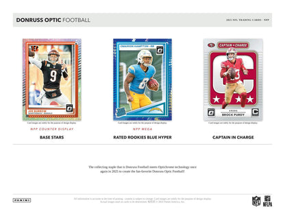 2025 Panini Donruss Optic Football 6 - Pack Blaster Box (Purple Shock Parallels!) | Columbia Sports Cards - Columbia Hobby - Sports Card Boxes - Toploaders - Card Savers