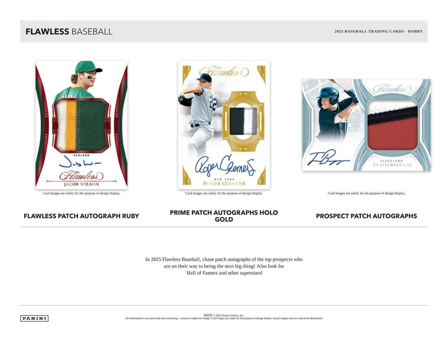 2025 Panini Flawless Baseball Hobby Box | Columbia Sports Cards - Columbia Hobby - Sports Card Boxes - Toploaders - Card Savers