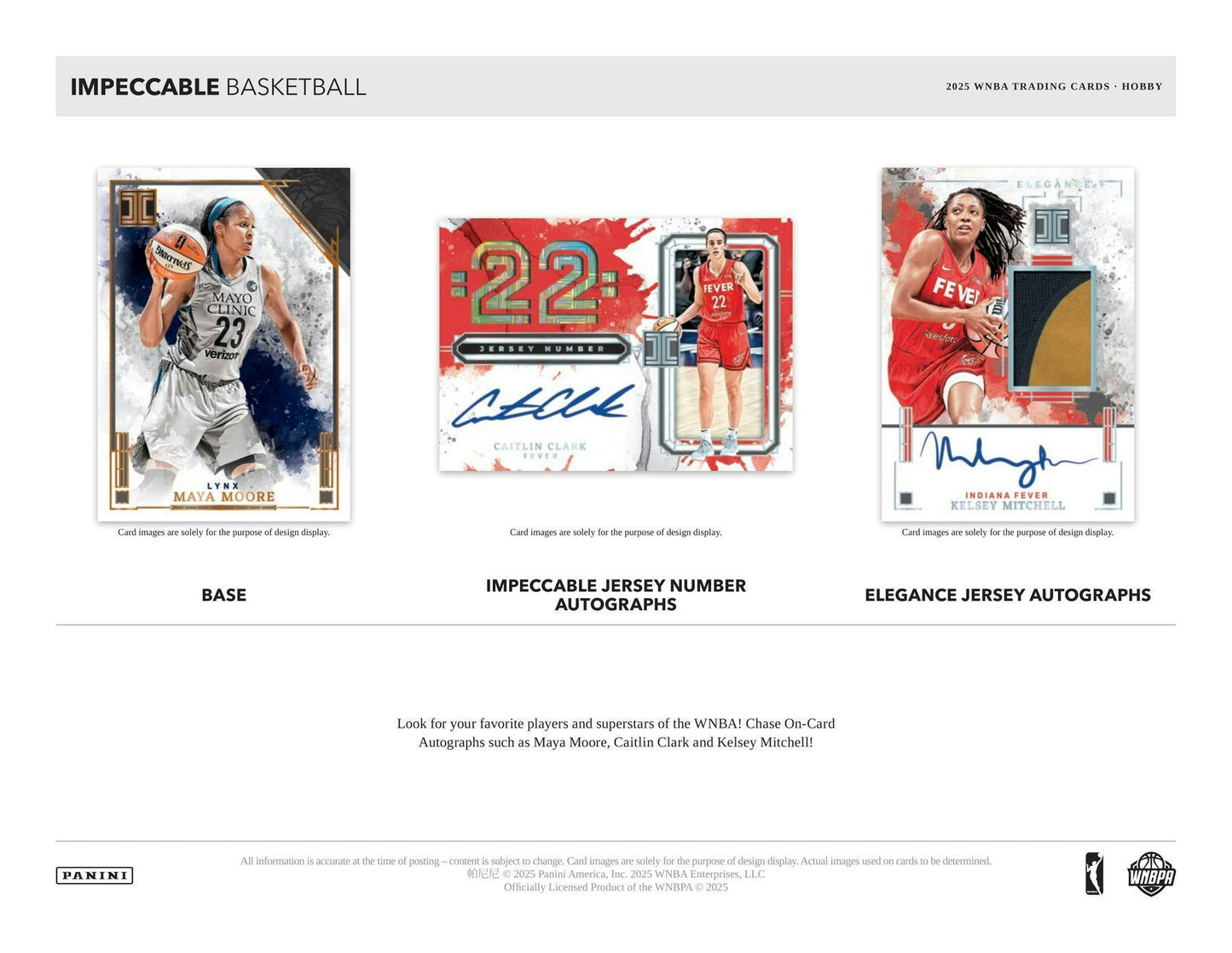 2025 Panini Impeccable WNBA Basketball Hobby Box | Columbia Sports Cards - Columbia Hobby - Sports Card Boxes - Toploaders - Card Savers