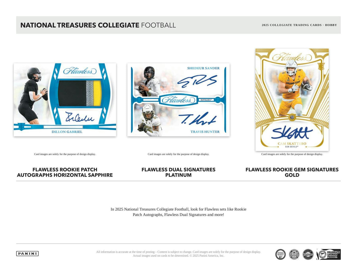 2025 Panini National Treasures Collegiate Football Hobby Box | Columbia Sports Cards - Columbia Hobby - Sports Card Boxes - Toploaders - Card Savers
