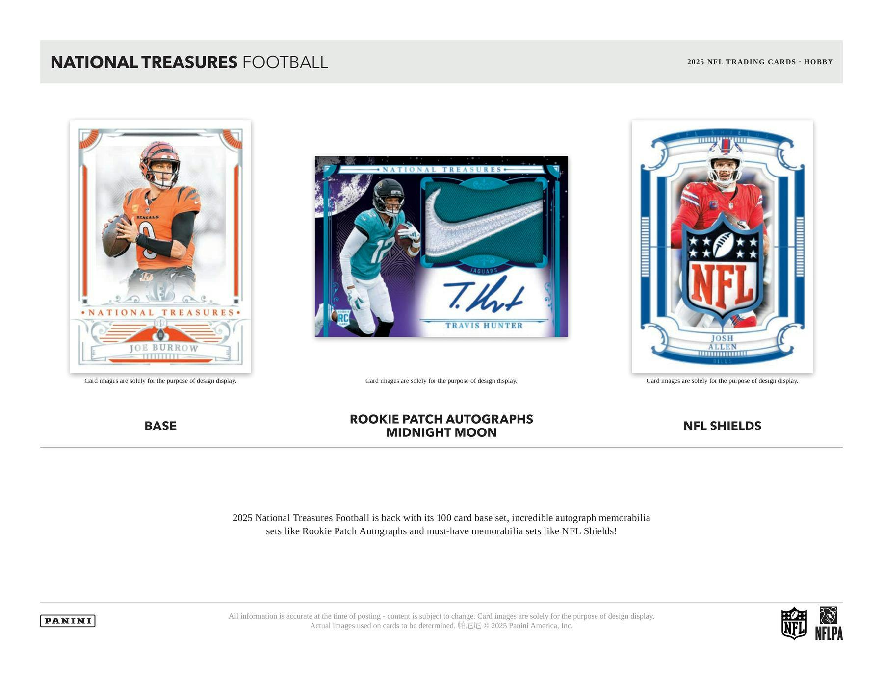 2025 Panini National Treasures Football Hobby Box | Columbia Sports Cards - Columbia Hobby - Sports Card Boxes - Toploaders - Card Savers