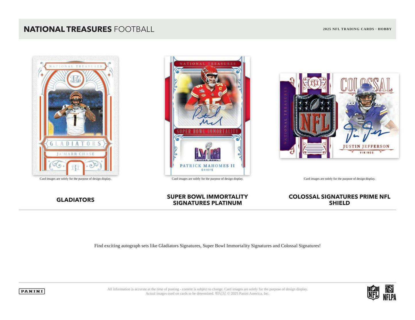 2025 Panini National Treasures Football Hobby Box | Columbia Sports Cards - Columbia Hobby - Sports Card Boxes - Toploaders - Card Savers