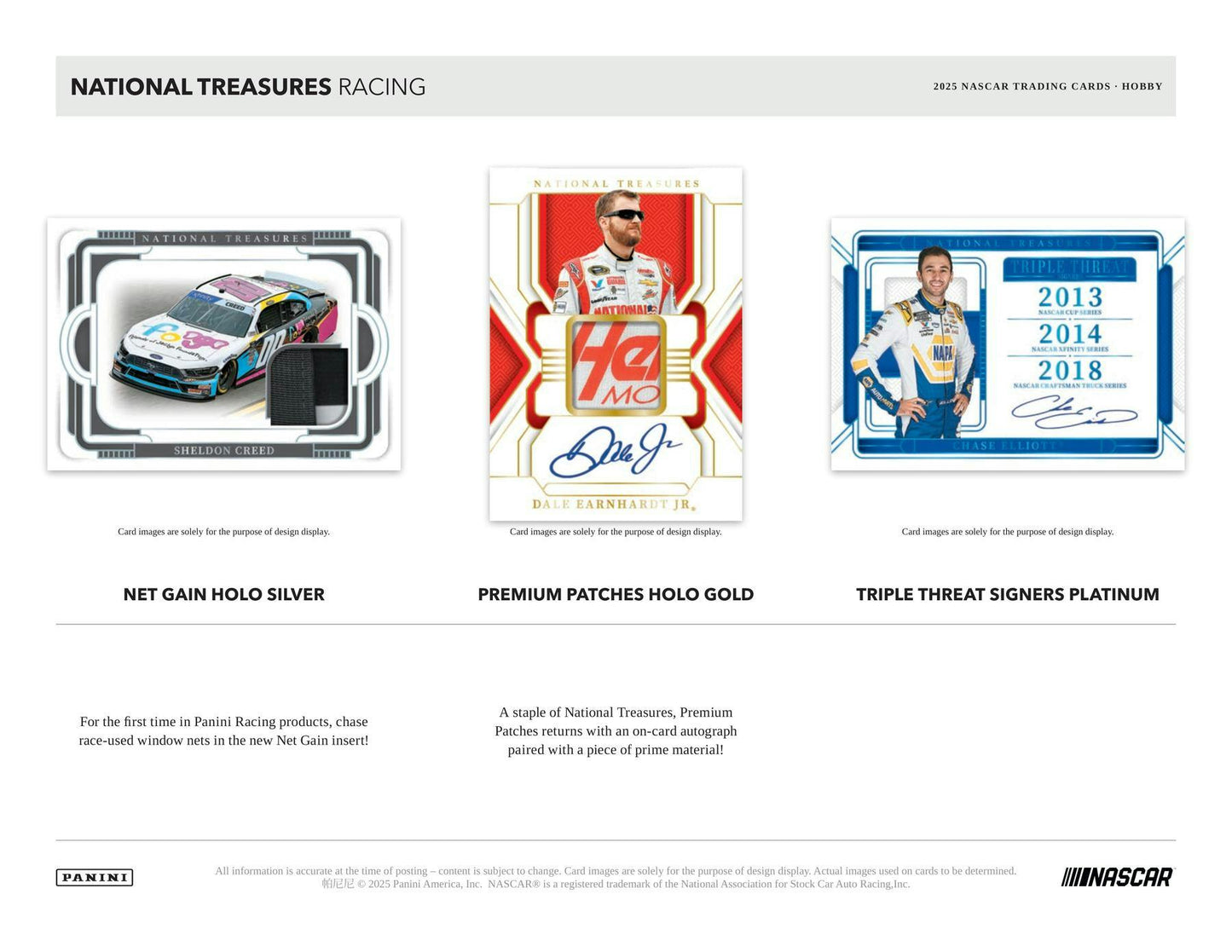 2025 Panini National Treasures Racing Hobby Box | Columbia Sports Cards - Columbia Hobby - Sports Card Boxes - Toploaders - Card Savers