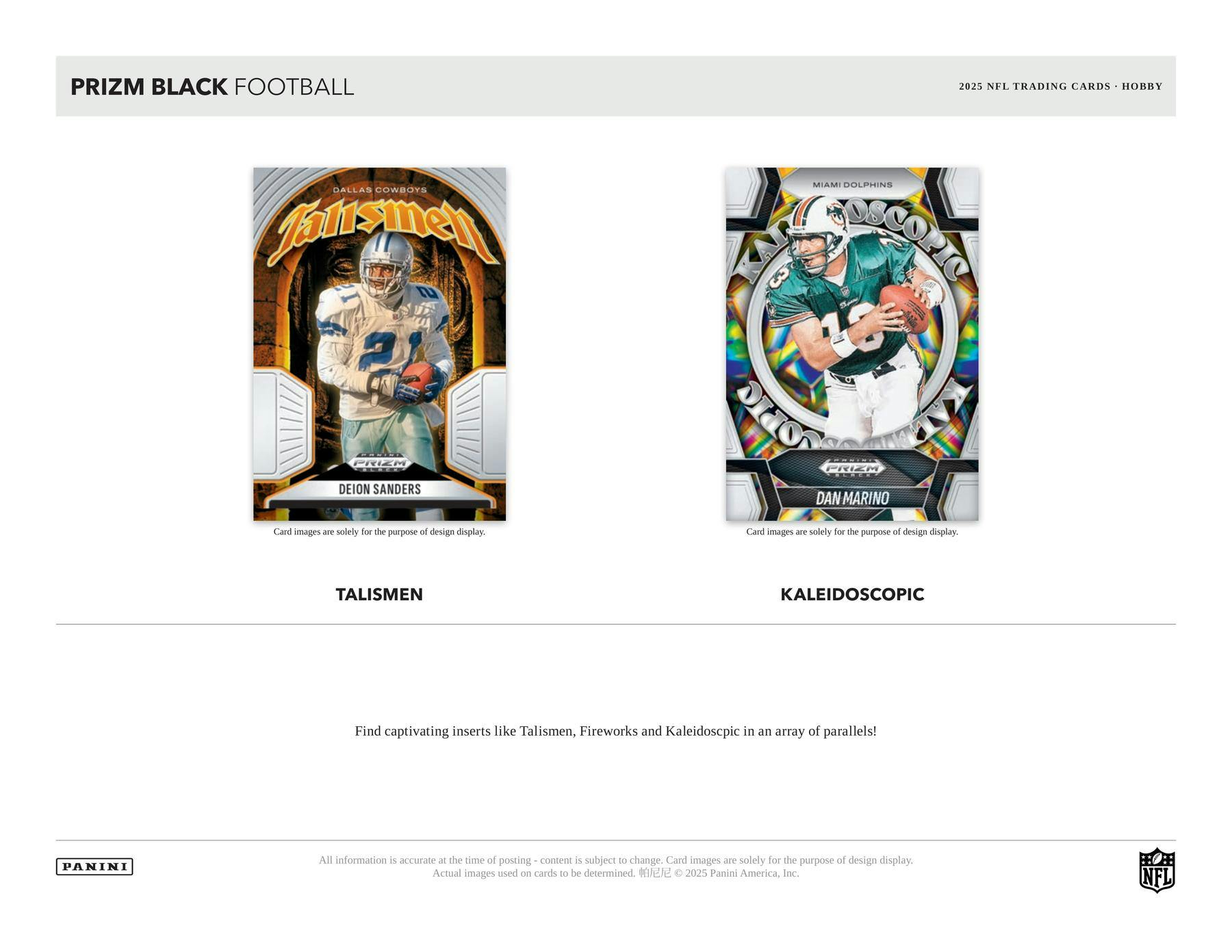 2025 Panini Prizm Black Football Hobby Box | Columbia Sports Cards - Columbia Hobby - Sports Card Boxes - Toploaders - Card Savers