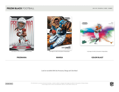 2025 Panini Prizm Black Football Hobby Box | Columbia Sports Cards - Columbia Hobby - Sports Card Boxes - Toploaders - Card Savers