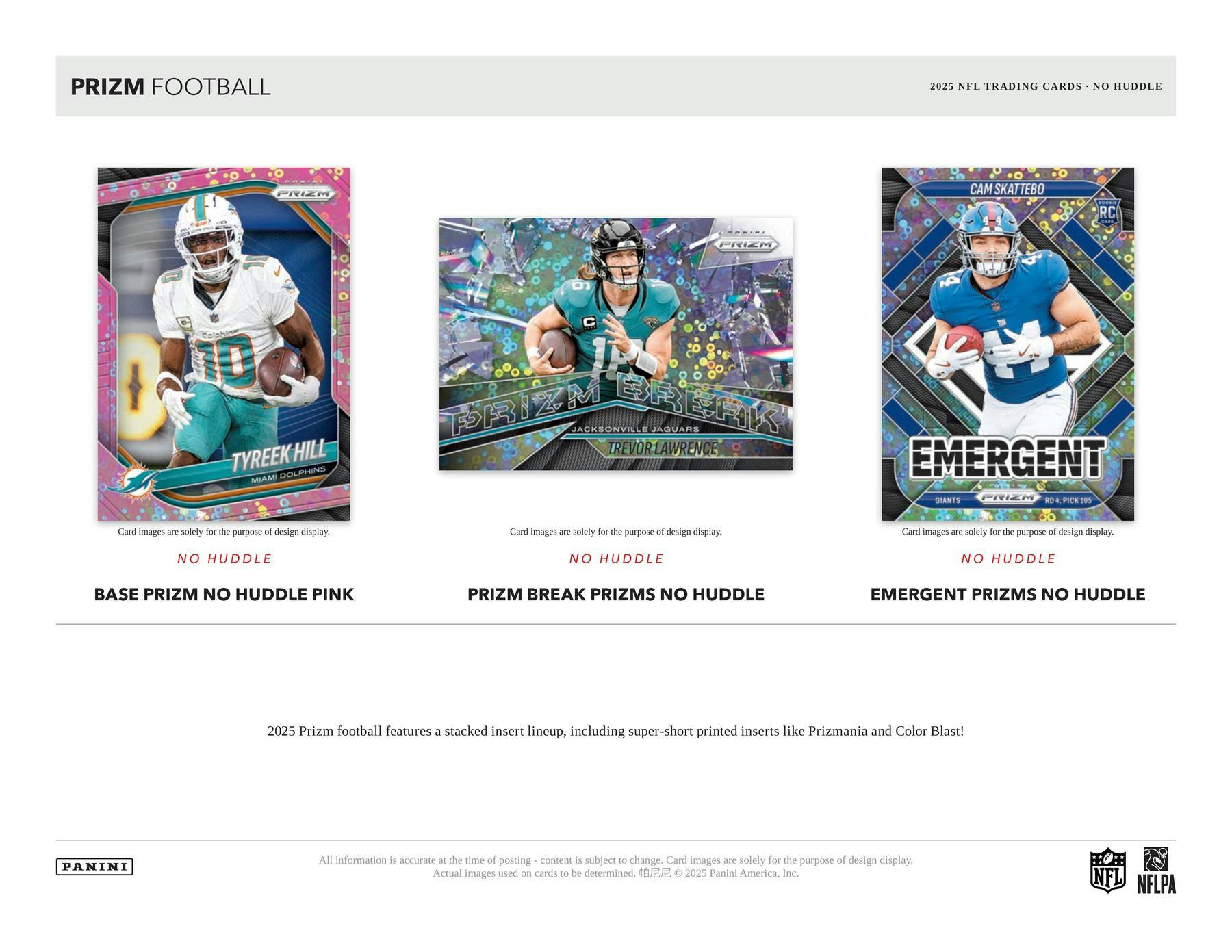 2025 Panini Prizm Football No Huddle Box | Columbia Sports Cards - Columbia Hobby - Sports Card Boxes - Toploaders - Card Savers