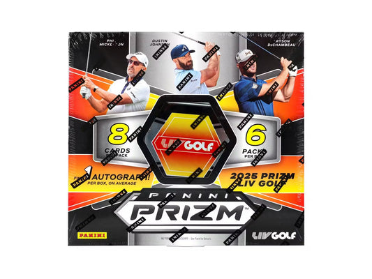 2025 Panini Prizm LIV Golf Hobby Box - Columbia Hobby - Sports Card Boxes - Toploaders - Card Savers