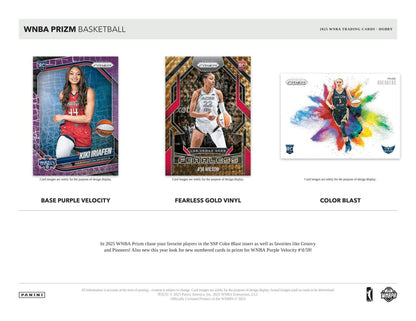 2025 Panini Prizm WNBA Basketball Hobby Box | Columbia Sports Cards - Columbia Hobby - Sports Card Boxes - Toploaders - Card Savers
