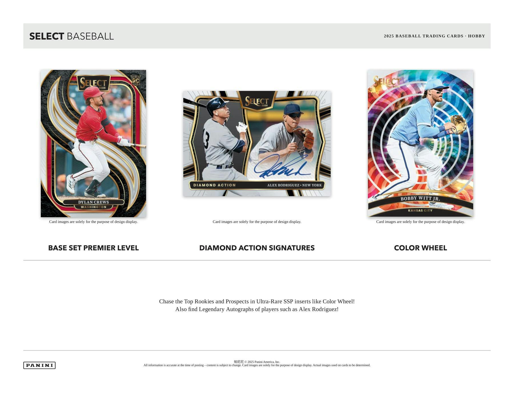 2025 Panini Select Baseball Hobby Box | Columbia Sports Cards - Columbia Hobby - Sports Card Boxes - Toploaders - Card Savers