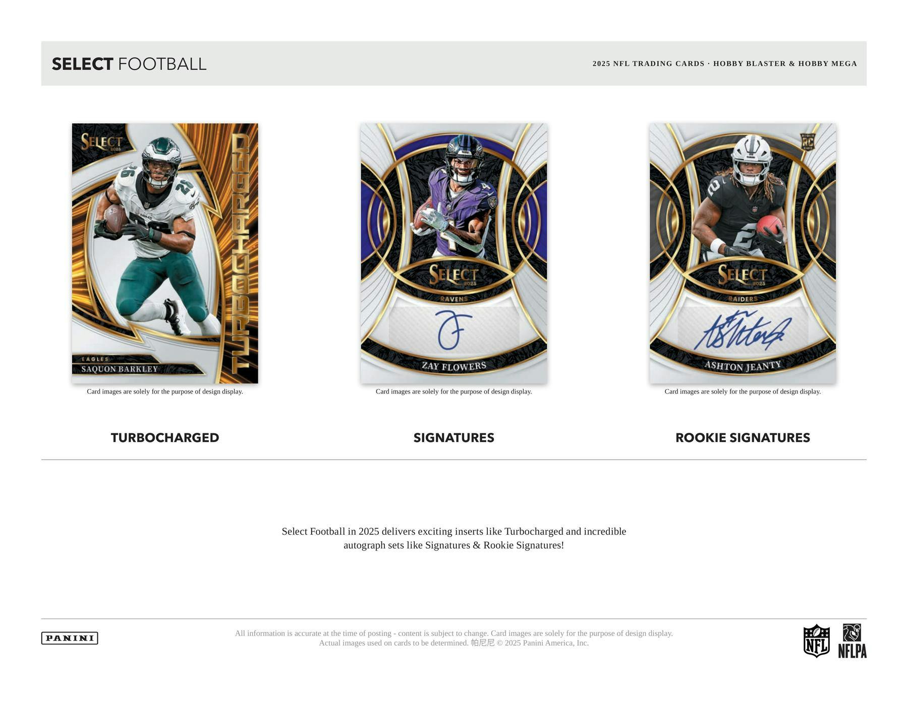 2025 Panini Select Football Mega Hobby Box | Columbia Sports Cards - Columbia Hobby - Sports Card Boxes - Toploaders - Card Savers