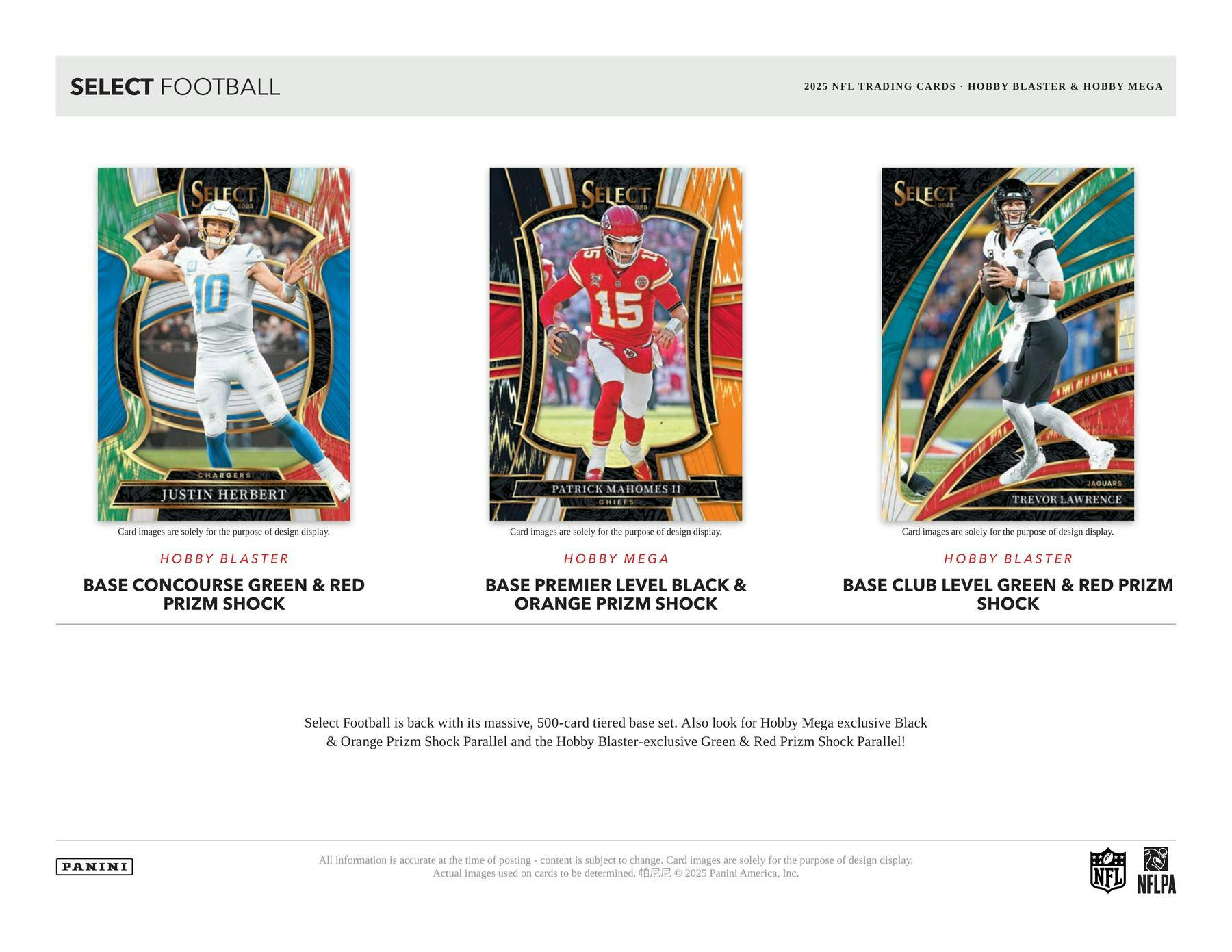 2025 Panini Select Football Mega Hobby Box | Columbia Sports Cards - Columbia Hobby - Sports Card Boxes - Toploaders - Card Savers