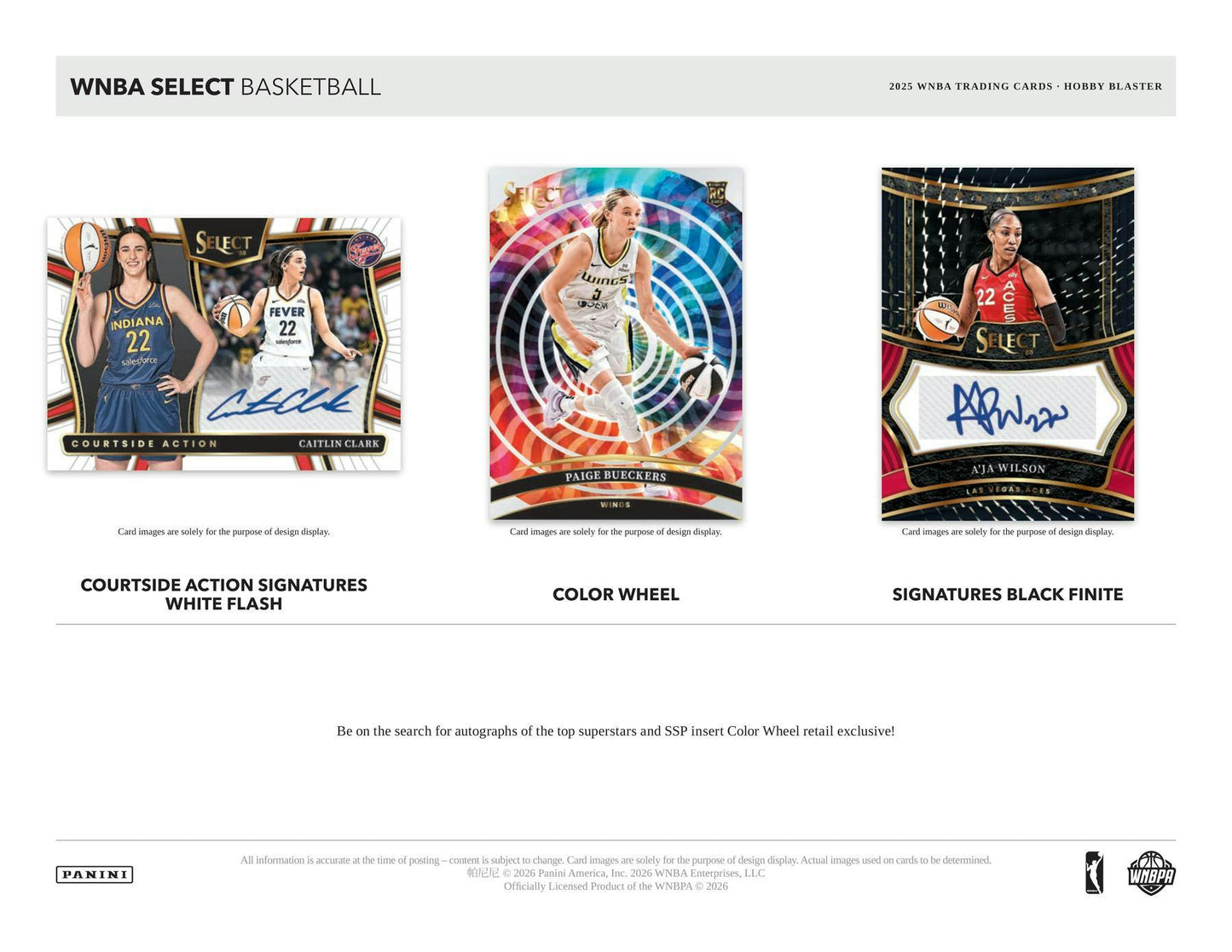 2025 Panini Select WNBA Basketball Hobby Blaster Box | Columbia Sports Cards - Columbia Sports Cards