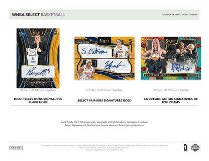 2025 Panini Select WNBA Basketball Hobby Box | Columbia Sports Cards - Columbia Hobby - Sports Card Boxes - Toploaders - Card Savers