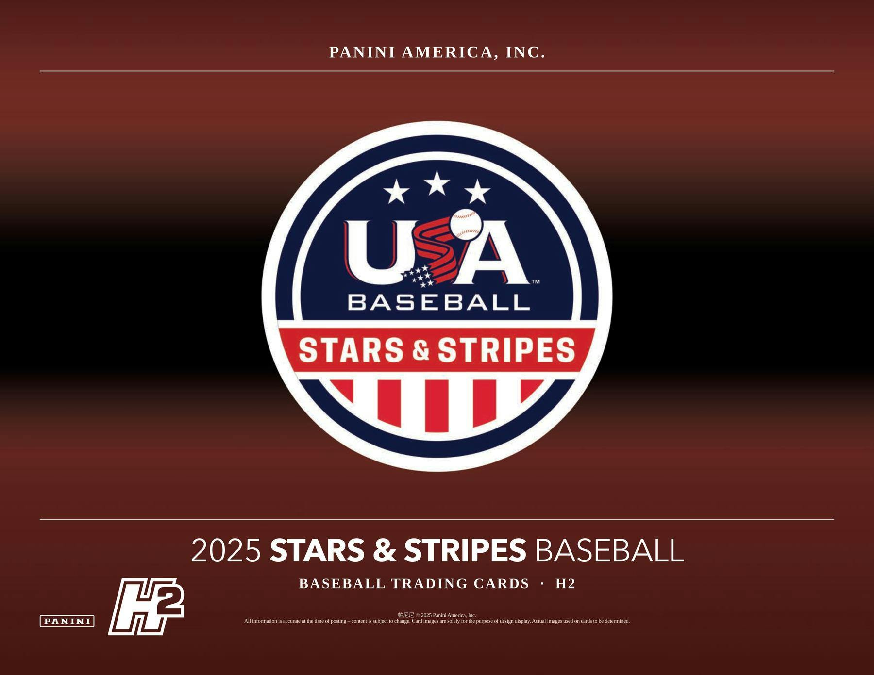 2025 Panini USA Stars & Stripes Baseball H2 Box - Columbia Hobby - Sports Card Boxes - Toploaders - Card Savers