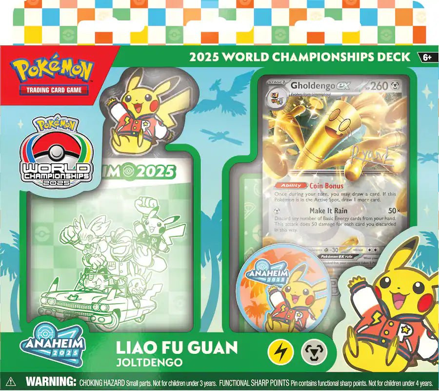 2025 Pokemon TCG World Championship Deck Box | Columbia Sports Cards - Columbia Sports Cards