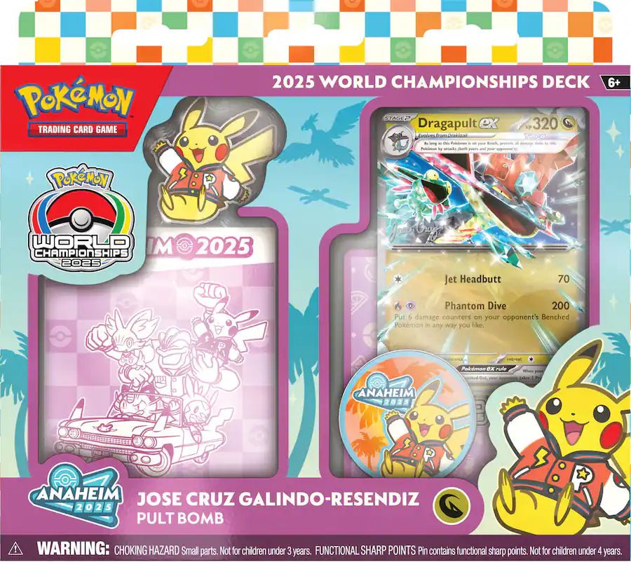 2025 Pokemon TCG World Championship Deck Box | Columbia Sports Cards - Columbia Sports Cards