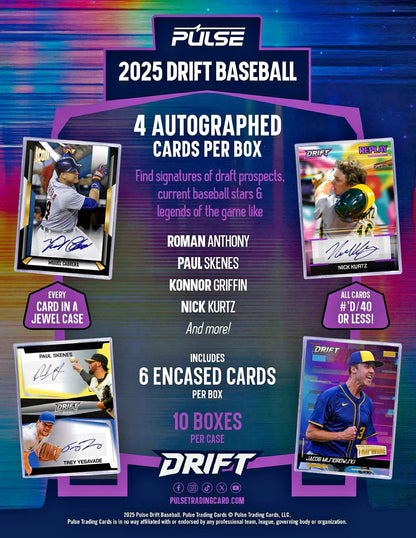 2025 Pulse Drift Baseball Hobby Box | Columbia Sports Cards - Columbia Hobby - Sports Card Boxes - Toploaders - Card Savers