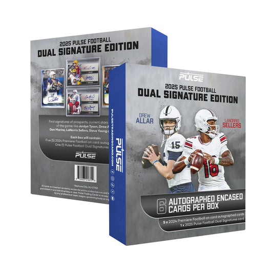 2025 Pulse Football Dual Signature Edition Box | Columbia Sports Cards - Columbia Hobby - Sports Card Boxes - Toploaders - Card Savers