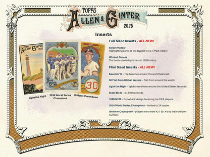 2025 Topps Allen & Ginter Baseball Hobby Box | Columbia Sports Cards - Columbia Hobby - Sports Card Boxes - Toploaders - Card Savers