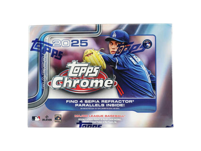 2025 Topps Chrome Baseball 7 - Pack Blaster Box - Columbia Hobby - Sports Card Boxes - Toploaders - Card Savers