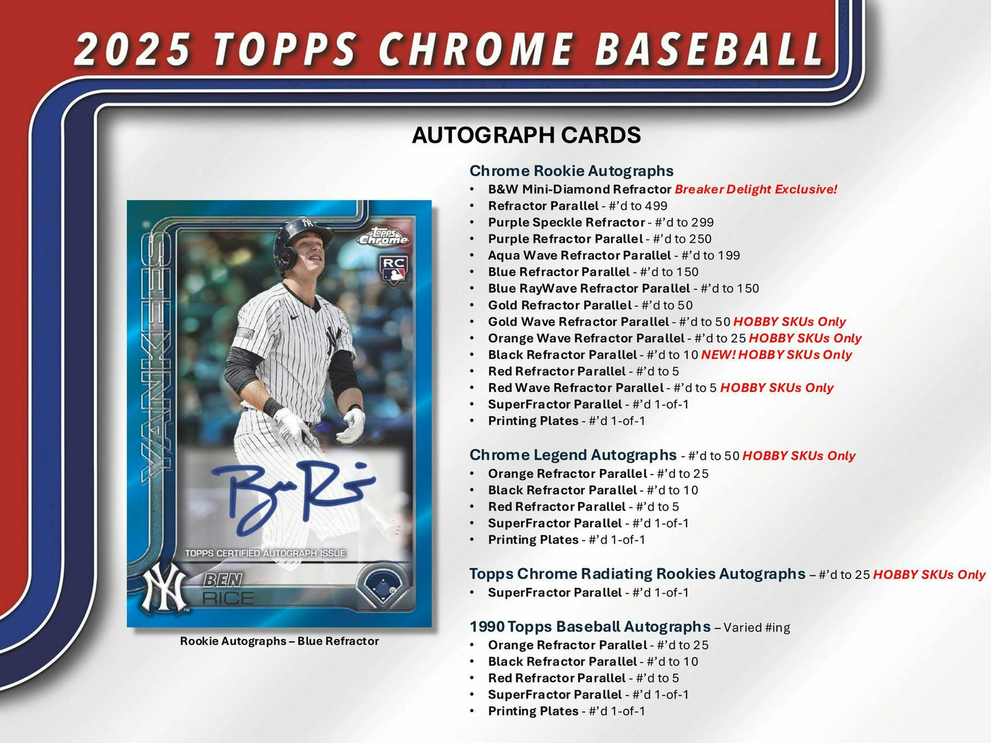 2025 Topps Chrome Baseball Breaker Delight Box | Columbia Sports Cards - Columbia Hobby - Sports Card Boxes - Toploaders - Card Savers