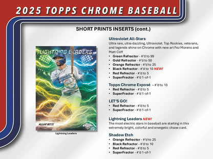 2025 Topps Chrome Baseball Hobby Jumbo Box - Columbia Hobby - Sports Card Boxes - Toploaders - Card Savers