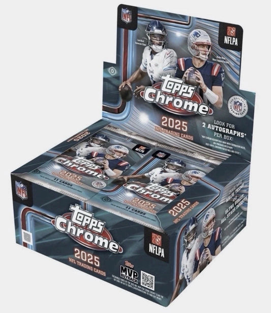 2025 Topps Chrome Football Jumbo Box | Columbia Sports Cards - Columbia Hobby - Sports Card Boxes - Toploaders - Card Savers