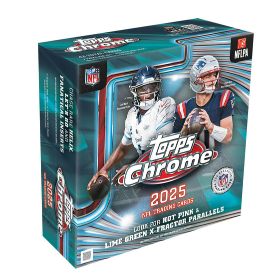 2025 Topps Chrome Football Mega Box | Columbia Sports Cards - Columbia Hobby - Sports Card Boxes - Toploaders - Card Savers