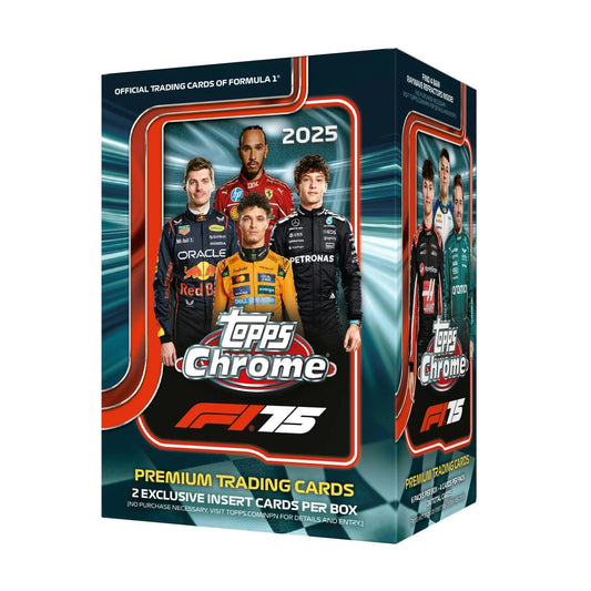 2025 Topps Chrome Formula 1 Racing 6 - Pack Blaster Box | Columbia Sports Cards - Columbia Hobby - Sports Card Boxes - Toploaders - Card Savers