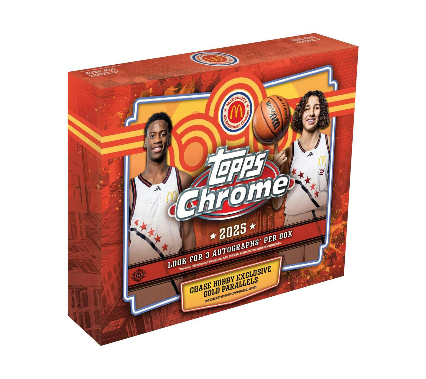 2025 Topps Chrome McDonald’s All - American Basketball Hobby Box | Columbia Sports Cards - Columbia Hobby - Sports Card Boxes - Toploaders - Card Savers