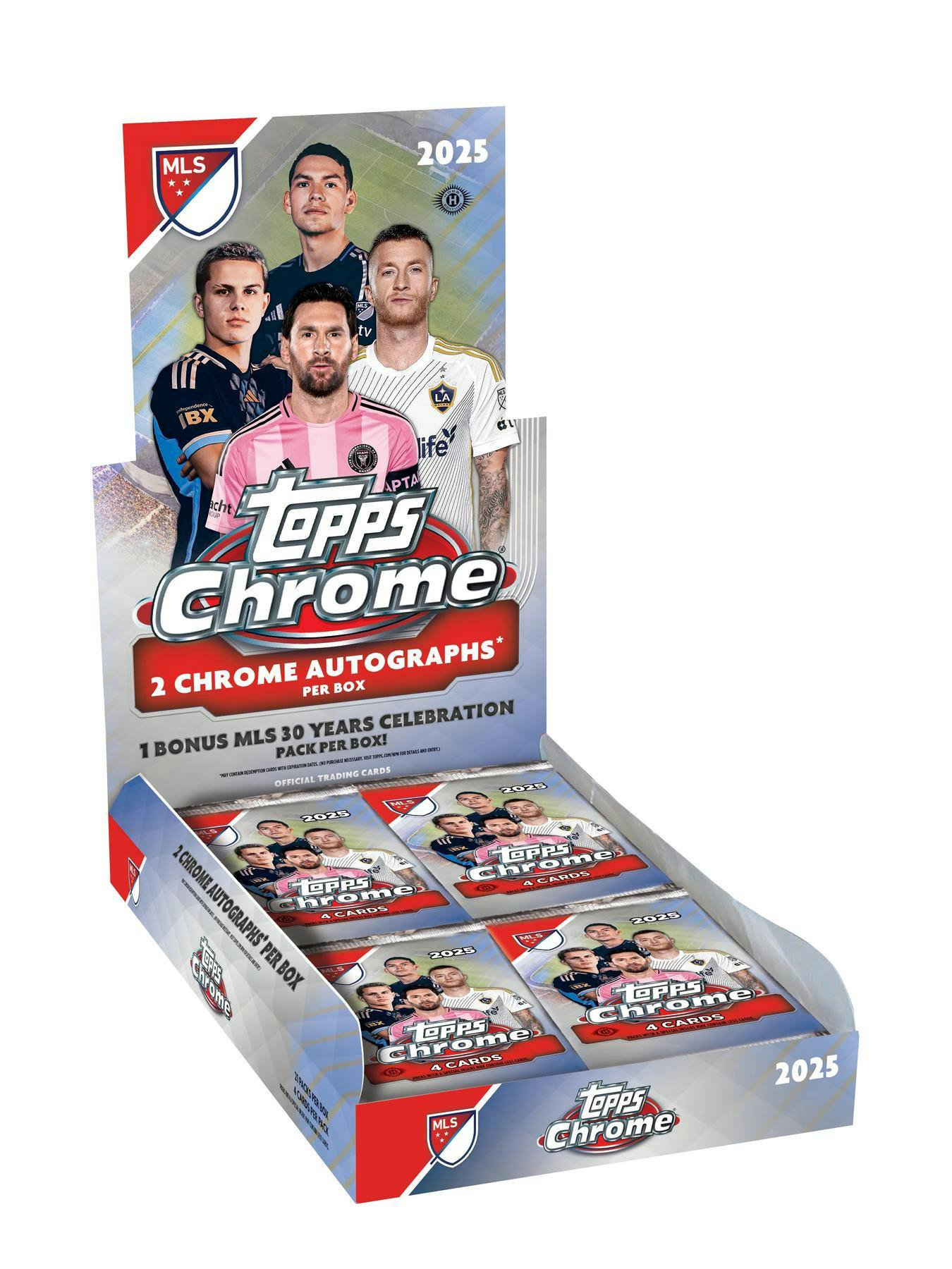 2025 Topps Chrome MLS Hobby Box | Columbia Sports Cards - Columbia Hobby - Sports Card Boxes - Toploaders - Card Savers