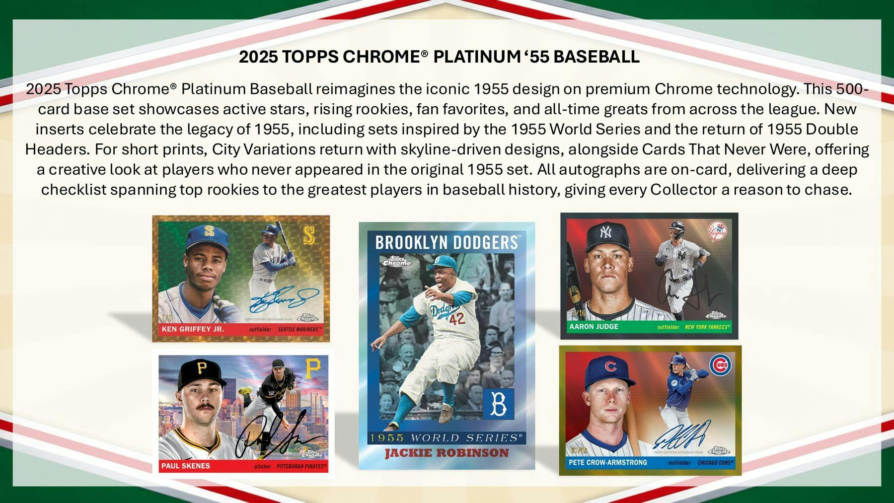 2025 Topps Chrome Platinum ’55 Baseball Blaster Box | Columbia Sports Cards - Columbia Sports Cards