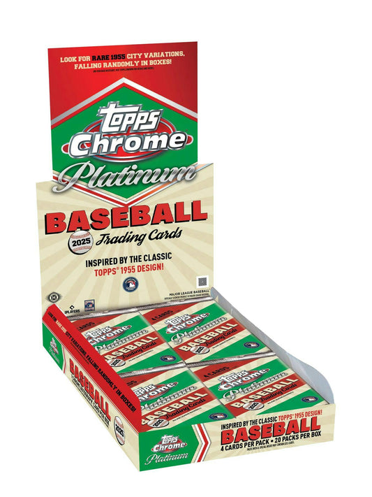 2025 Topps Chrome Platinum ’55 Baseball Hobby Box | Columbia Sports Cards - Columbia Sports Cards
