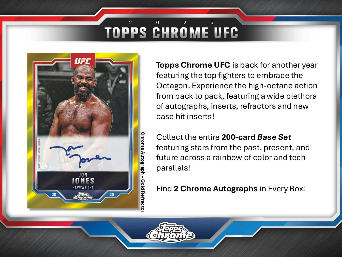 2025 Topps Chrome UFC Hobby Box - Columbia Hobby - Sports Card Boxes - Toploaders - Card Savers