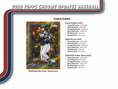 2025 Topps Chrome Update Series Baseball Hobby Box | Columbia Sports Cards - Columbia Hobby - Sports Card Boxes - Toploaders - Card Savers