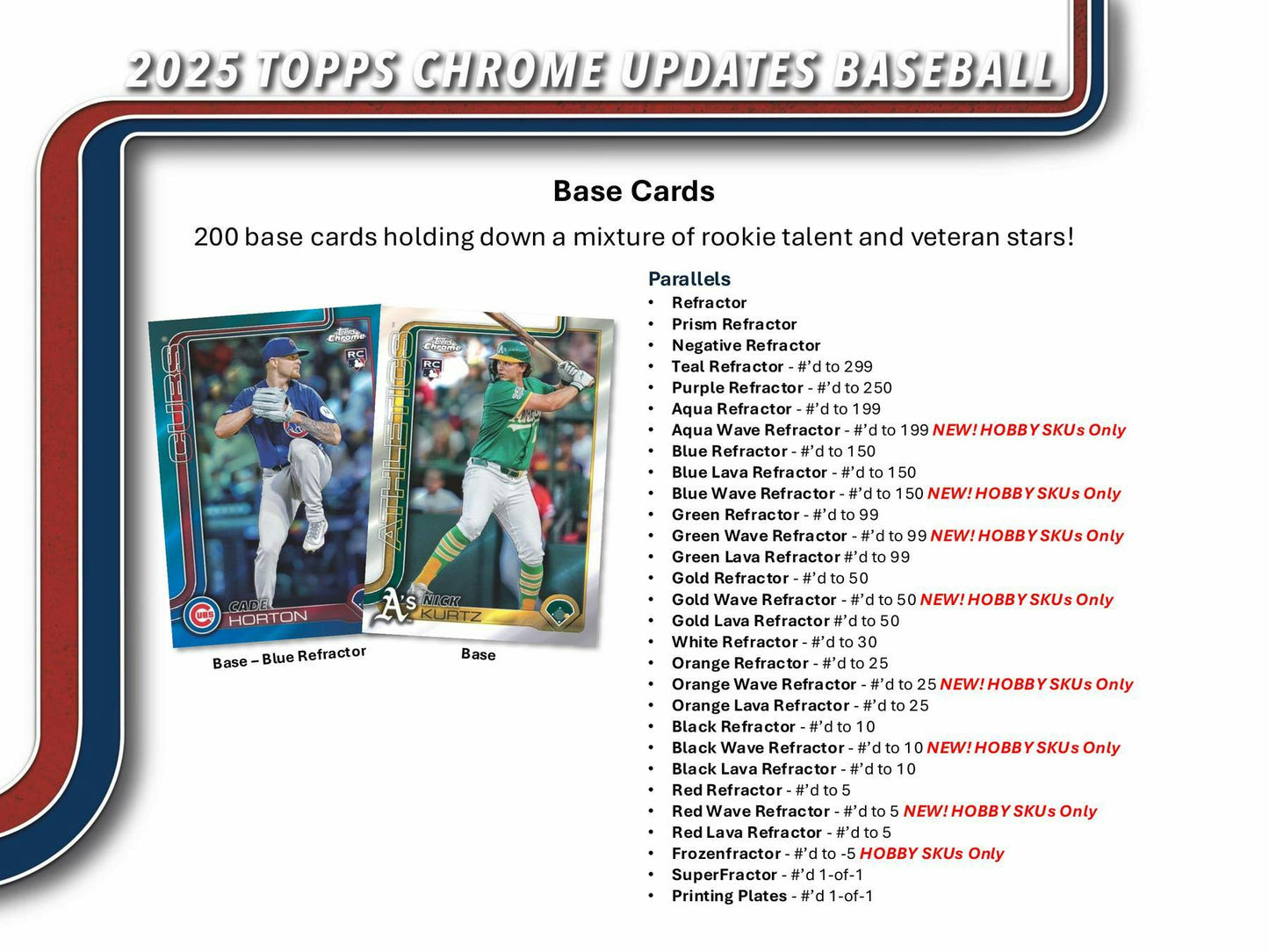 2025 Topps Chrome Update Series Baseball Hobby Box | Columbia Sports Cards - Columbia Hobby - Sports Card Boxes - Toploaders - Card Savers