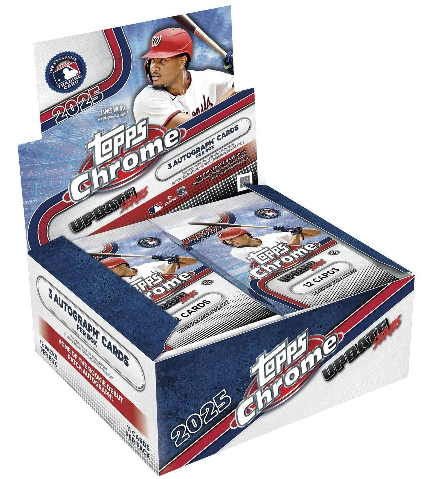 2025 Topps Chrome Update Series Baseball Hobby Jumbo Box - Columbia Hobby - Sports Card Boxes - Toploaders - Card Savers