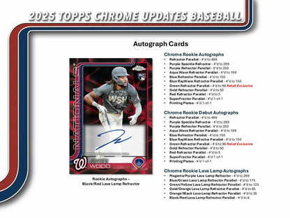 2025 Topps Chrome Update Series Baseball Mega Box | Columbia Sports Cards - Columbia Hobby - Sports Card Boxes - Toploaders - Card Savers