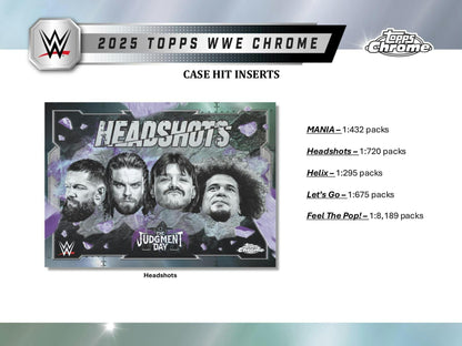 2025 Topps Chrome WWE Wrestling Hobby Box - Columbia Hobby - Sports Card Boxes - Toploaders - Card Savers
