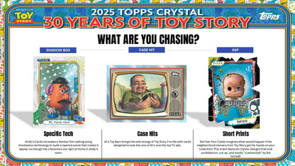 2025 Topps Crystal 30 Years of Toy Story Hobby Box | Columbia Sports Cards - Columbia Hobby - Sports Card Boxes - Toploaders - Card Savers