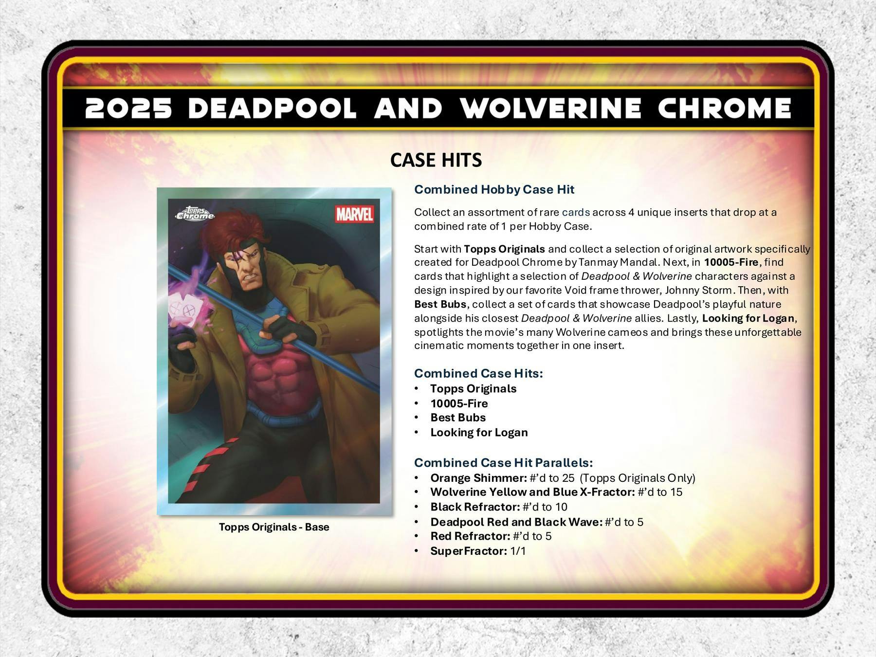 2025 Topps Deadpool Chrome Hobby Box | Columbia Sports Cards - Columbia Hobby - Sports Card Boxes - Toploaders - Card Savers