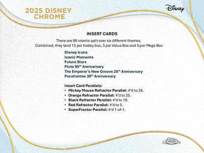 2025 Topps Disney Chrome Mega Box | Columbia Sports Cards - Columbia Hobby - Sports Card Boxes - Toploaders - Card Savers