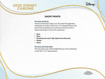 2025 Topps Disney Chrome Mega Box | Columbia Sports Cards - Columbia Hobby - Sports Card Boxes - Toploaders - Card Savers