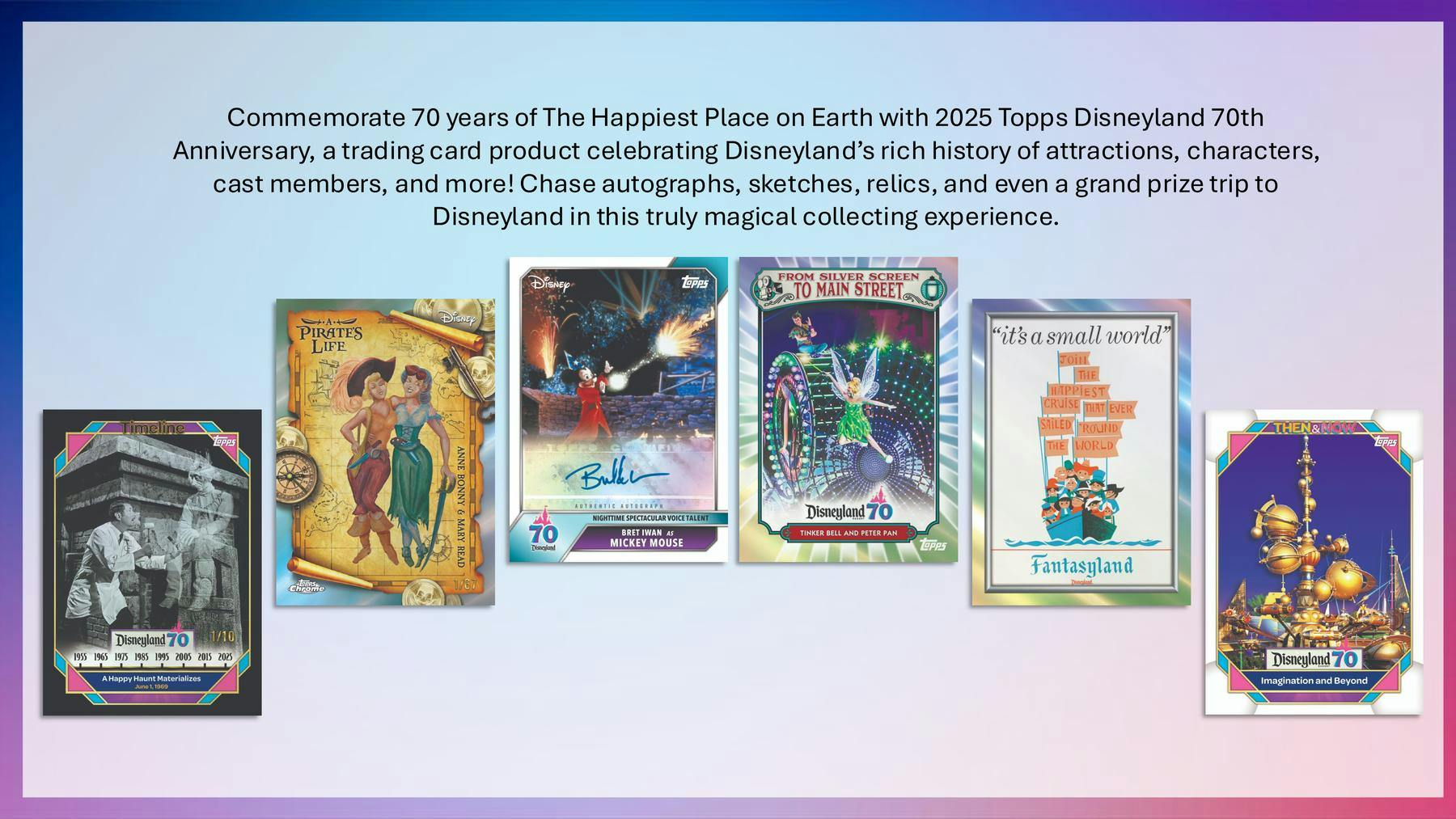 2025 Topps Disneyland 70th Anniversary Blaster Box | Columbia Sports Cards - Columbia Hobby - Sports Card Boxes - Toploaders - Card Savers