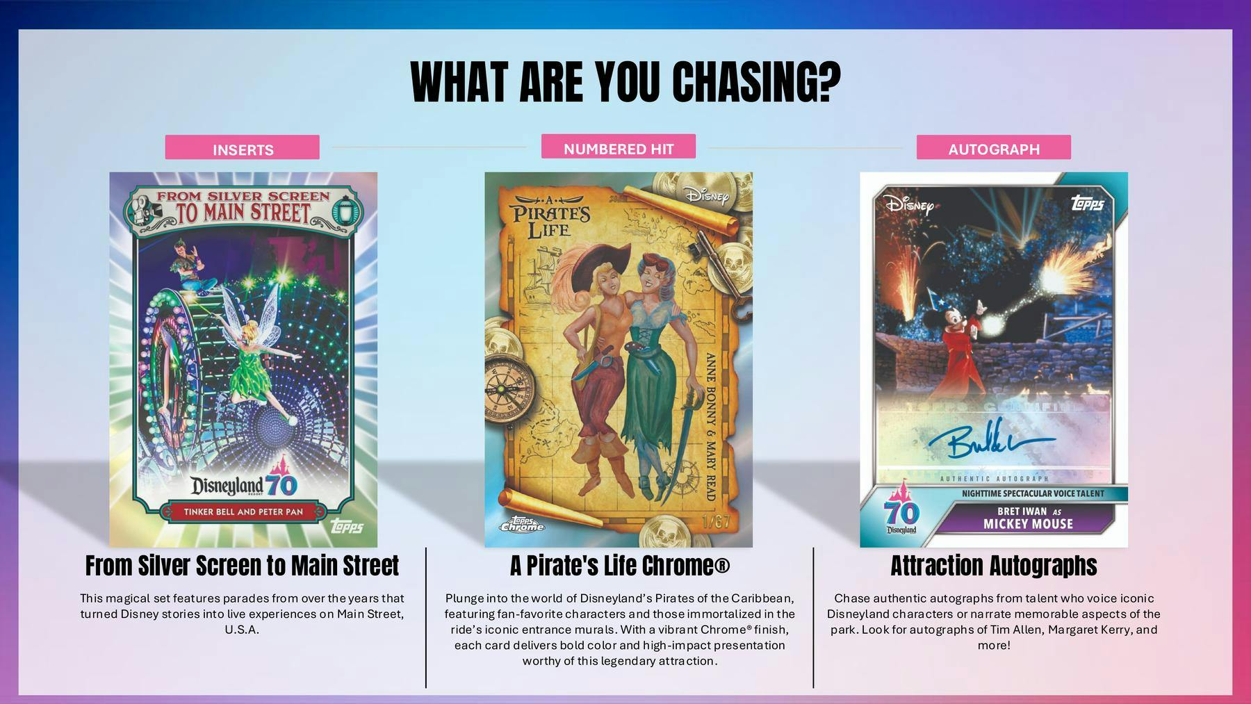 2025 Topps Disneyland 70th Anniversary Blaster Box | Columbia Sports Cards - Columbia Hobby - Sports Card Boxes - Toploaders - Card Savers