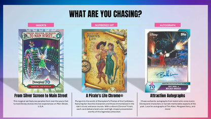 2025 Topps Disneyland 70th Anniversary Blaster Box | Columbia Sports Cards - Columbia Hobby - Sports Card Boxes - Toploaders - Card Savers