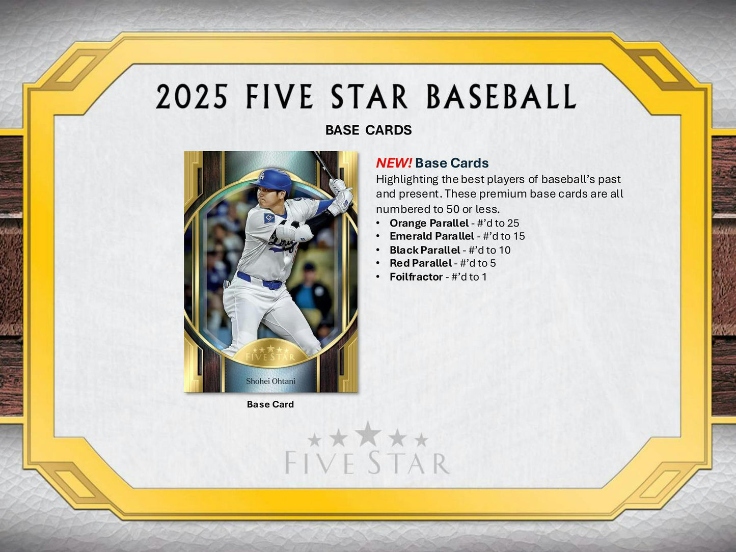 2025 Topps Five Star Baseball Hobby Box (Presell) - Columbia Hobby - Sports Card Boxes - Toploaders - Card Savers