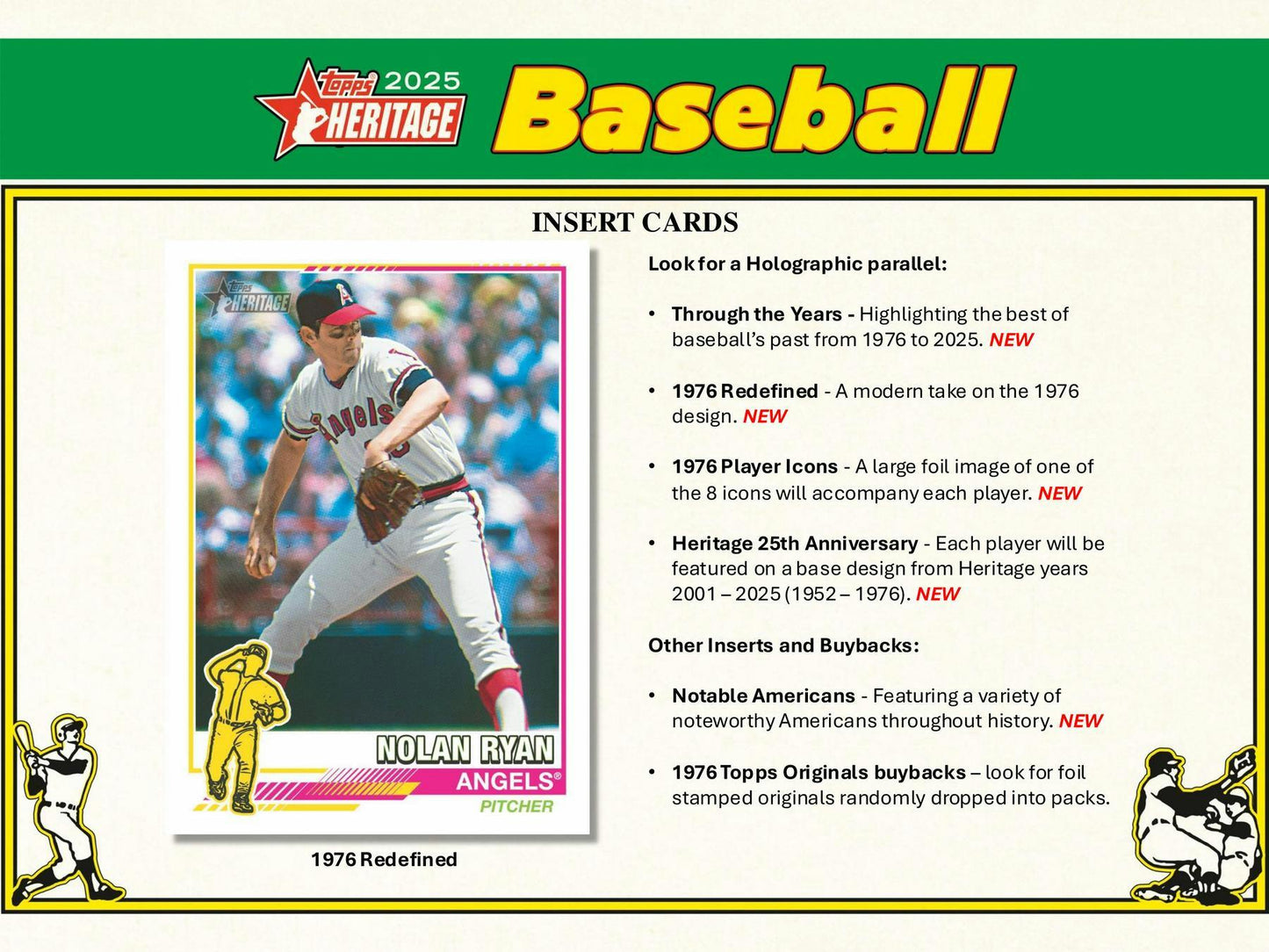 2025 Topps Heritage Baseball Hobby Box - Columbia Hobby - Sports Card Boxes - Toploaders - Card Savers